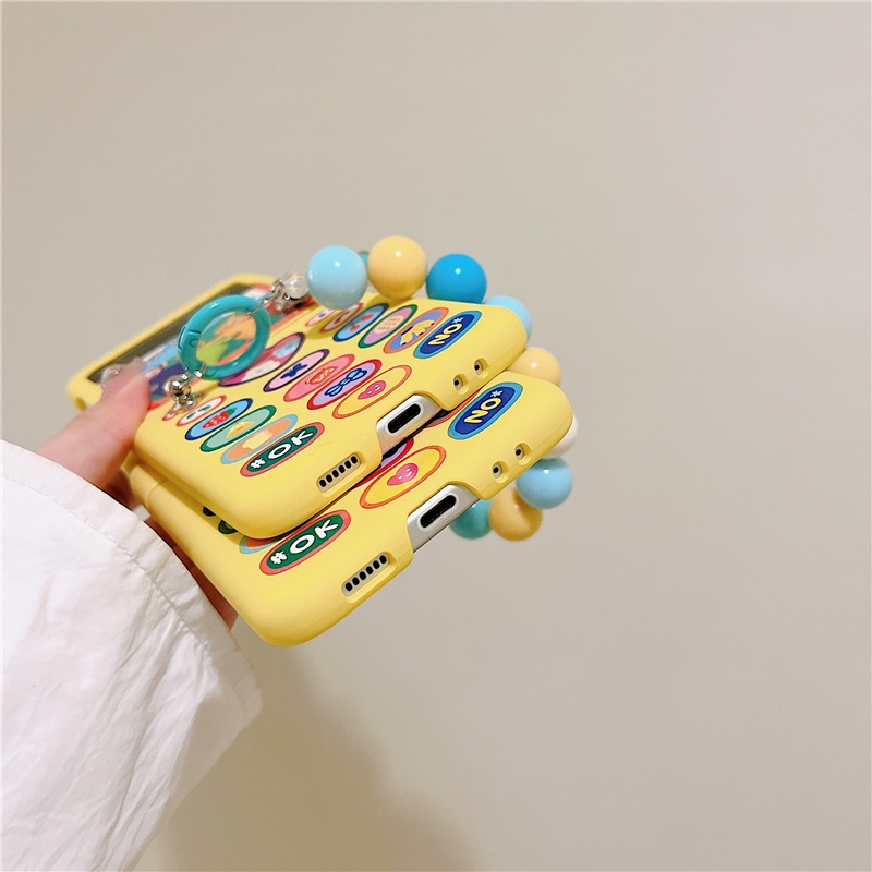 ใหม่ PC Hard สีสําหรับ Samsung Galaxy Z Flip7 FE 6 5 4 3 5G การ์ตูนhave a nice dayPendant Full Encirclement ป้องกันปลอกสําหรับ Galaxy Z ฝาครอบ - รูปที่ 6