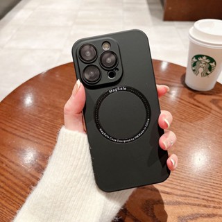 เคสไอโฟน 14 13 12 11 pro max เคส iPhone 11 12 13 14 Pro MAX Plus case ท์มือถือแบบแข็ง ผิวด้าน แม่เหล็ก บางมาก กันกระแทก ป้องกันเลนส์ หรูหรา สําหรับ iP 14 13 12 11 Pro Max 14 plus