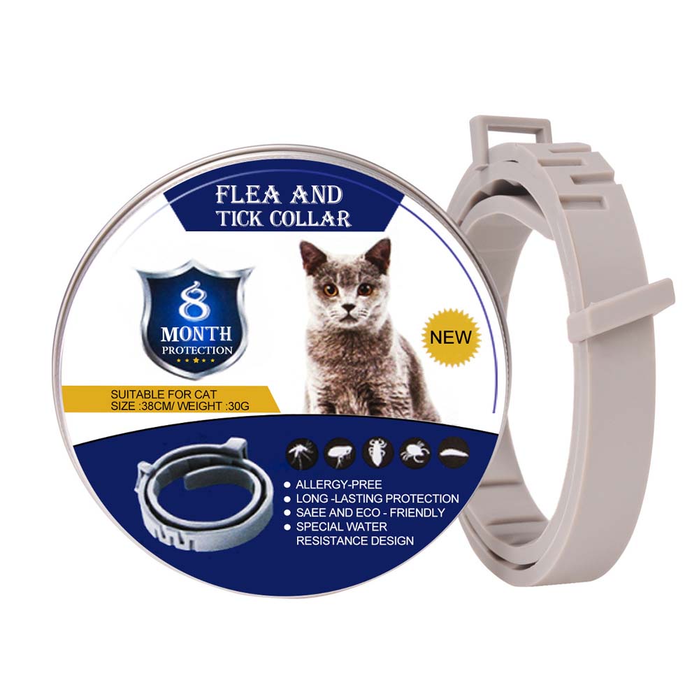 Pet Collar 8Month Lasting Protection Anti Insect Flea Tick Collar for Pet Dog Cat
