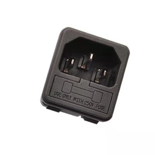 กับ 10A ฟิวส์! ซ็อกเก็ต 15A 250 V ac 3 ช่องเสียบสายไฟพร้อมฟิวส์ Holder Connector