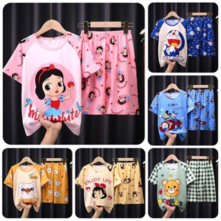 ชุดเสื้อผ้า แฟชั่นฤดูร้อน สําหรับเด็ก 2 ชิ้น