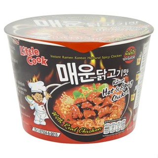 ลิตเติ้ลกุ๊กบะหมี่ไก่เผ็ดเกาหลี HOT 150กรัมLITTLE COOKAND SPICY CHICKEN150G.