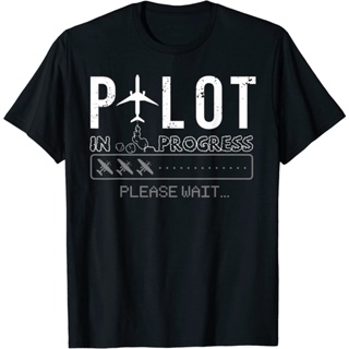 Kids Pilot In Progress Funny Future Pilot Aviation Airplane Gift T-Shirt Fashion Clothes Boys Girls Boys 1 2 3 4 5 _02