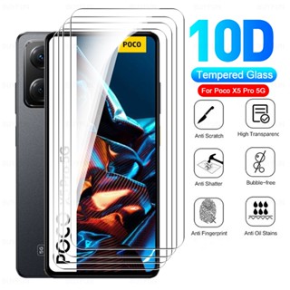 ฟิล์มกระจกนิรภัยกันรอยหน้าจอ แบบใส HD สําหรับ Xiaomi Poco X5 Pro 5G X5Pro PocoX5 Pocophone X5 Pro