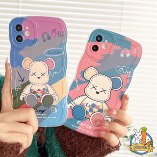 เคสโทรศัพท์มือถือนิ่ม ลายการ์ตูนหมี สีน้ํา สําหรับ Realme 10 9 Pro+ C35 C33 C31 C30 C30s C21 C21Y C25Y C25 C25s C20 C20A C17 C15 C12 C11 8 8i 7i 5 5i 5s 6i C3 Narzo 50 50i 50A Prime เคส