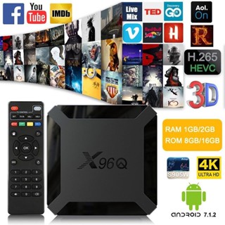 (ขายดีที่สุด) ของแท้ ประกันศูนย์ไทย (เร็วแรง) Lan 1000 Android Box , X96Q +Rom16G Android 10.0 รองรับ 4K กล่องแอนดรอย