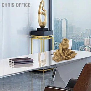 Chris office รูปปั้นลิงทองเหลืองราศีจีนแฮนด์เมดตกแต่งบ้านของสะสมเครื่องประดับตุ๊กตา