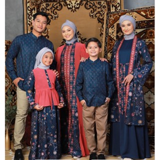  Zoya Gamis Lebaran ชุดเดรสมุสลิม สําหรับผู้หญิงมุสลิม และ Koko Mizwa สีกรมท่า