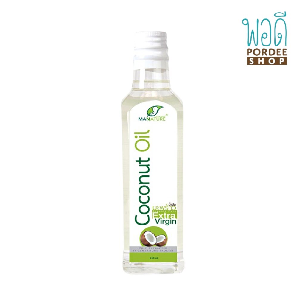 น้ำมันมะพร้าวสกัดเย็น Mannature ขนาด 250 มล.