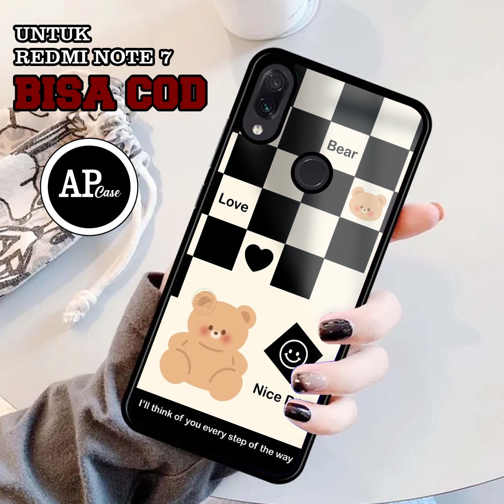 Xiaomi Redmi Note 7 Fashion Case [B34R] Hardcase Glossy 2D ล่าสุดเคสแบบกําหนดเองปลอก Hardcase Casing