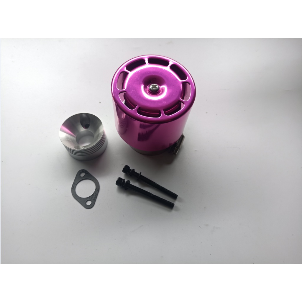 ฝาครอบสีชมพูโลหะชุดกรองอากาศเหมาะกับ CY Zenoah สําหรับ RC 1/5 HPI Baja Rovan King มอเตอร์