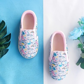 รองเท้าเด็กผู้หญิงเลียนแบบตัวละครไดโนสีขาว