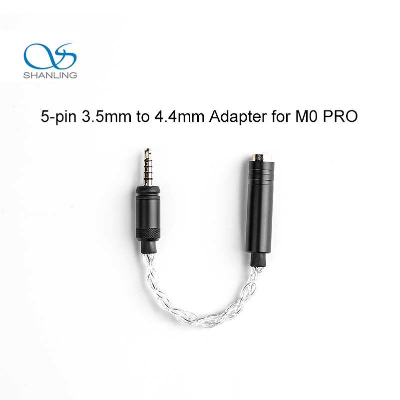 Shanling สายเคเบิลอะแดปเตอร์ 5-pin 3.5 มม. เป็น 4.4 มม. สําหรับเครื่องเล่น M0 PRO MP3