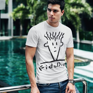 Fido Dido T Shirt 90s Hip Hop Dido Face Vintage T-Shirt Short Sleeve waffle shirt t shirt for men  for birthday gif_02