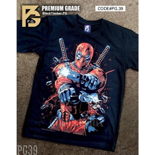 Deadpool เดดพลู เสื้อยืด ลายหนัง สกรีนลาย ผ้าหนา Movie BT Black Timber S M L XL XXL