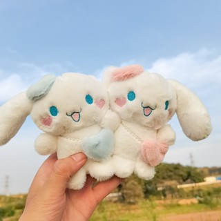 พวงกุญแจ จี้ตุ๊กตาการ์ตูนสัตว์ Cinnamoroll น่ารัก สําหรับตกแต่งกระเป๋านักเรียน