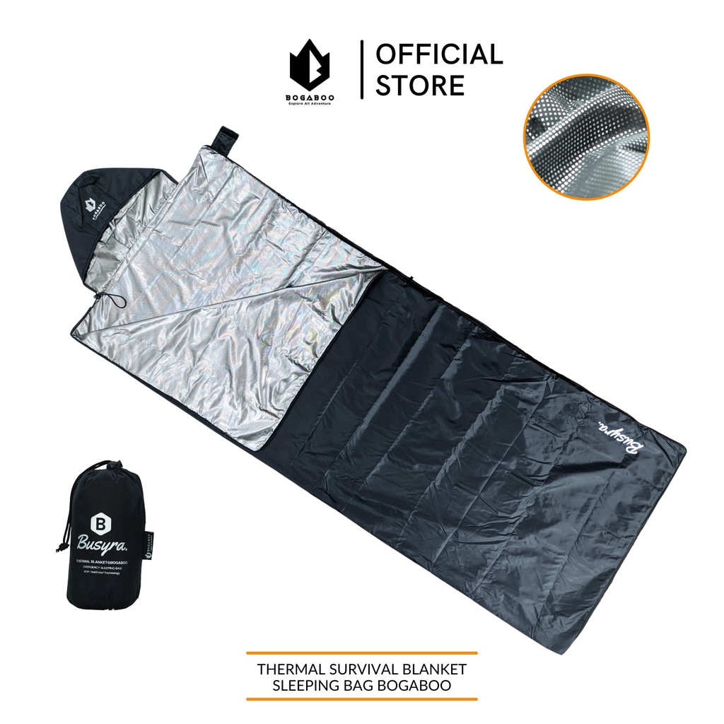 BOGABOO ถุงนอน ULTRALIGHT ผ้าห่มกันความร้อน BSYRA series - ถุงนอน LINER - ถุงนอน Thermal bivy - SLEE