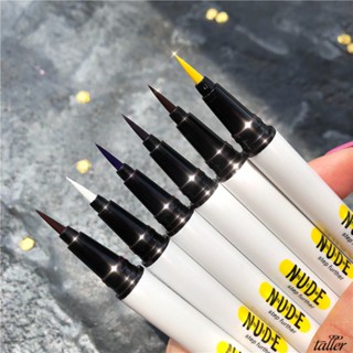 ✧ Ready Stcok NNUEDWE 6สี Liquid Eyeliner Pen Ultra-Fine Quick-Drying Non-Smudge กันน้ำกันเหงื่อติดทนนาน Stage Party แต่งหน้าสูง