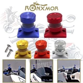 Ronxmor ฝาครอบปั๊มด้านบน อะลูมิเนียมอัลลอย CNC พร้อมถ้วยน้ํามัน อุปกรณ์เสริม สําหรับรถจักรยานยนต์ Yamaha Bws Ghost Fire Qiaoge RSZ