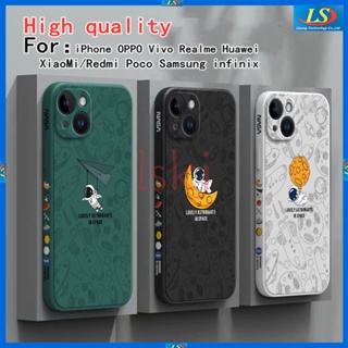 เคส iphone 14 เคส iphone 13 เคส iphone XS Max เคส iphone XR เคส iphone 7 PLUS 8 PLUS SE 2020 6 PLUS 6S PLUS 11 Pro Max 12 Pro Max 13 Pro Max 14 Pro Max Tkrc เคสโทรศัพท์มือถือ ลายนักบินอวกาศ Nasa สําหรับ