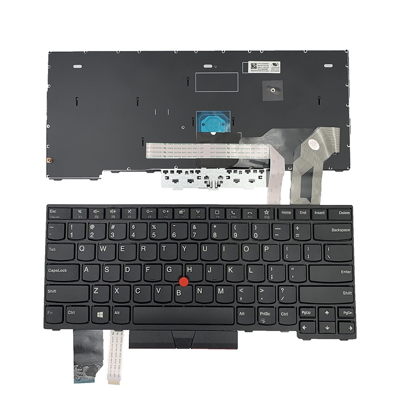 แป้นพิมพ์ US Black สําหรับ Lenovo ThinkPad L14 GEN1 GEN2
