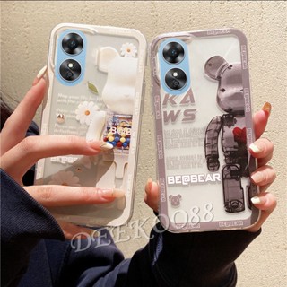 ใหม่ เคสโทรศัพท์มือถือ TPU นิ่ม แบบใส กันกระแทก ลายการ์ตูนหมีน่ารัก สําหรับ OPPO Reno8 T Reno 8 8T 4G 5G 2023 Reno8T