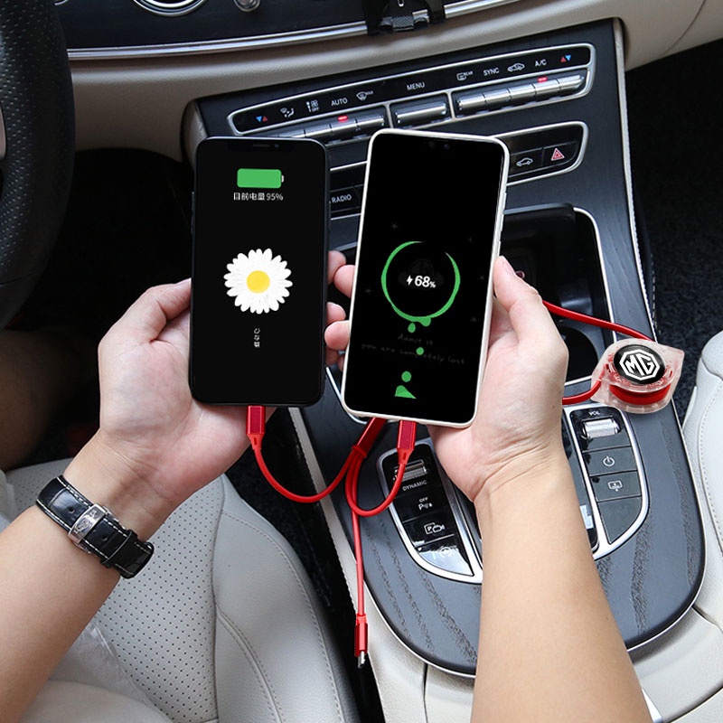 สายชาร์จ Micro USB Type C 3 In 1 สําหรับ Morris Garages MG 3 5 6 7 HS ZS GS Hector TF GT ZR RX5 RX8 350 550 ราคา ถูกที่สุด ดีลบีเคเค แกลเลอรีภาพที่ 7