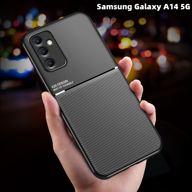 เคสโทรศัพท์มือถือ กันกระแทก ป้องกันรอยนิ้วมือ เต็มเครื่อง พร้อมแม่เหล็ก สําหรับ Samsung Galaxy A14 A