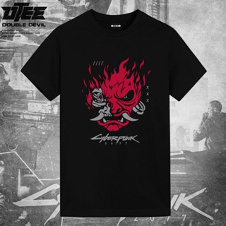 Cyberpunk 2077T-shirt game peripheral function wind future city super fire nation tide printed round_12