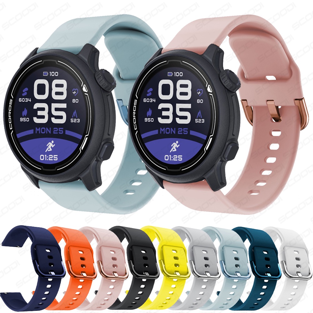 สายรัดข้อมือซิลิโคนสําหรับ COROS Pace 4 / COROS PACE 3 2 / COROS PACE Pro / COROS APEX 4 (42 มม.) สมาร์ทวอท์ชสร้อยข้อมือกีฬา