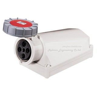 "DAKO PLUG" HTN 1441 เพาเวอร์ปลั๊กเต้ารับติดลอยกันน้ำ (3P+E) 125A 400V 6H IP67