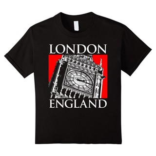 เสื้อยืด พิมพ์ลาย London England Big Ben Clock Tower Tourist สําหรับผู้ชาย 470465