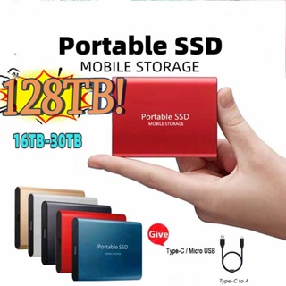 ฮาร์ดไดรฟ์ภายนอก USB3.1 1TB 2TB 64TB 128TB SSD ความเร็วสูง แบบพกพา สําหรับแล็ปท็อป คอมพิวเตอร์