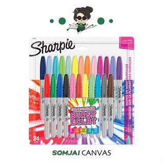 Sharpie (ชาร์ปี้) ปากกาชาร์ปี้ ชุด24สี COLOR BURST Fine #2011494