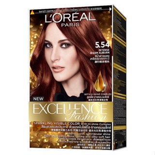 ลอรีอัลเอ็กซ์เซลเล้นซ์ครีมเปลี่ยนสี5.54LOREAL  EXCELLENCE NO.5.54