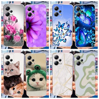 เคสซิลิโคนนิ่ม ลายผีเสื้อ สําหรับ Xiaomi Poco X5 Case 2023 Xiomi Poco X5 X 5 5G PocoX5