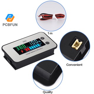 Pcbfun เครื่องวัดอุณหภูมิ โวลต์มิเตอร์ โวลต์มิเตอร์ แบตเตอรี่ตะกั่วกรด Li-ion กันน้ํา