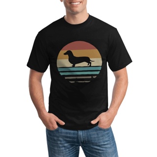 New Arrival Sunset Doxie Dachshund Dog Breed Silhouette Comics Creative Tshirts Couple Gift_02