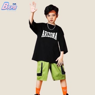 Bxpb- เสื้อยืดแขนสั้น คอกลม ผ้าฝ้าย พิมพ์ลาย ทรงหลวม คุณภาพสูง สไตล์เกาหลี ไซซ์ 110-170