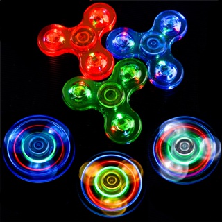 พร้อมส่ง/ LED Fidget Spinner แฮนด์สปินเนอร์ สีสันสดใส ของเล่นเด็กผู้ใหญ่ เรืองแสง