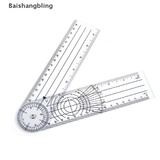 Bsbl ไม้บรรทัดวัดมุม หมุนได้ 360 องศา 0-140 มม.