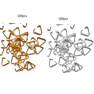Flgo แหวนเปิด ทรงสามเหลี่ยม หนาพิเศษ งอง่าย สําหรับเครื่องประดับ พวงกุญแจ