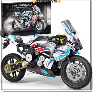 [TOPTOYS] กลุ่มเครื่องกล T3042 บล็อกตัวต่อรถจักรยานยนต์ BMW 1000RR 589/PCS ประกอบอินเทรนด์เล่นของขวัญของเล่น