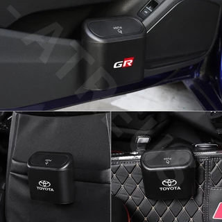 Toyota ถังขยะในรถ ถังขยะรถยนต์ กล่องแขวนอเนกประสงค์ในรถ ที่วางและเก็บของในรถยนต์ สำหรับ Prius Fortuner Corolla Cross CHR Camry Wish Vios Veloz Prius Estima Sienta Yaris l Altis Hiace 200 Hilux Revo