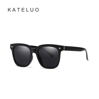 Kateluo ใหม่ แว่นตากันแดด เลนส์โพลาไรซ์ TR90 สไตล์เรโทร แฟชั่นสําหรับผู้หญิง และผู้ชาย CJ1946