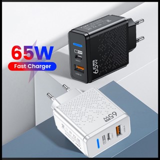 Zevaret อะแดปเตอร์ชาร์จ Usb 65w Pd Qc 3.0 Type C ชาร์จเร็ว สําหรับ Iphone Ipad Tablet