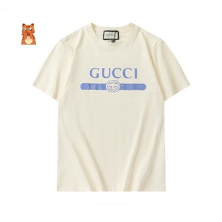 เสื้อยืดพิมพ์ลายแฟชั่น3517 ggg เสื้อยืดแขนสั้น สีรุ้ง แฟชั่นสําหรับผู้หญิง ผู้ชาย