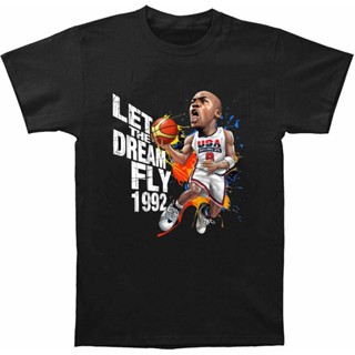 Let The Dream Fly 1992 Nba Michael 2022  Men Tshirt High Quality_03