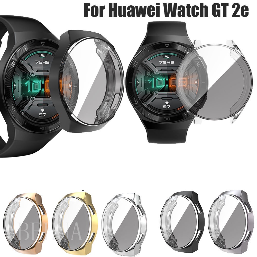 เคสป้องกัน TPU แบบเต็ม สําหรับ Huawei Watch GT 2e เคสป้องกันหน้าจอสมาร์ทวอทช์ GT2e เคสกันชน + GT2e ฟิล์มป้องกัน