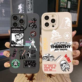 เคสโทรศัพท์มือถือ ขอบสี่เหลี่ยม ลาย Star Wars สําหรับ Samsung Galaxy S23 Ultra S23+ A04E A04 4G A14 A34 A54 5G A11 A50 M12